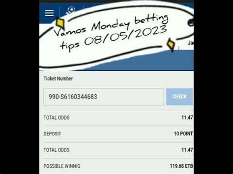 vamos bet check ticket online